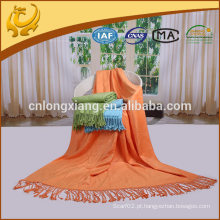 50 &quot;* 60&quot; Tamanho Grande Pure Shawl Bamboo Throw Blanket With Fringe